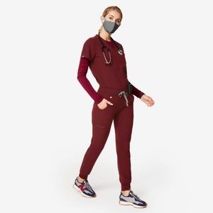 Figs Scrubs BURGUNDY